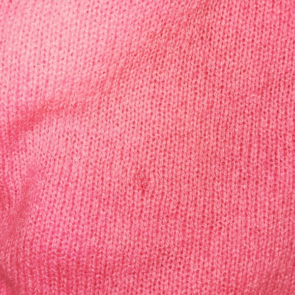 CLAUDIA NICHOLE Cashmere Barbie Pink Open Front Cardigan - Picture 12 of 13